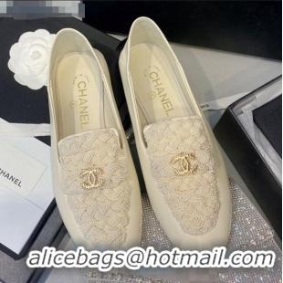 Grade Design Chanel Pearl Loafers G35698 White 2020