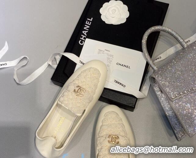 Grade Design Chanel Pearl Loafers G35698 White 2020