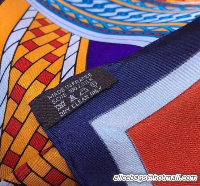 Popular Style Hermes Silk Print Square Scarf 140x140cm HE01 Blue 2020