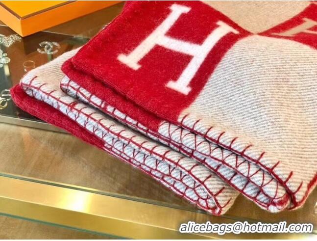 Promotion Herems Wool & Cashmere Avalon III Throw Blanket 70762 Red 2020