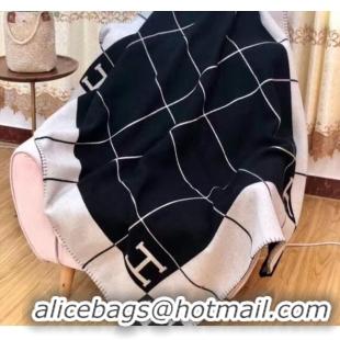 Affordable Price Herems Wool & Cashmere Avalon III Throw Blanket 70762 Bllack 2020