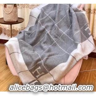 Good Product Herems Wool & Cashmere Avalon III Throw Blanket 70762 Light Grey 2020