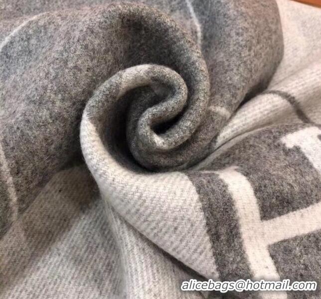 Good Product Herems Wool & Cashmere Avalon III Throw Blanket 70762 Light Grey 2020