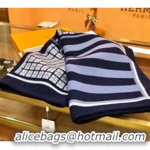 Top Quality Herems Wool & Cashmere Horse Blanket 70767 Blue 2020