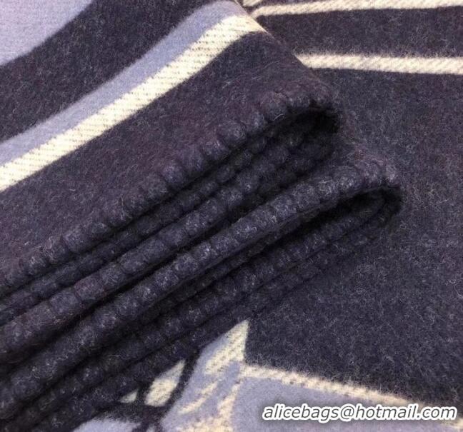 Top Quality Herems Wool & Cashmere Horse Blanket 70767 Blue 2020