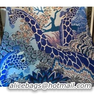 Trendy Design Hermes Silk and Cashmere Square Scarf 140x140cm H2081002 Blue 2020