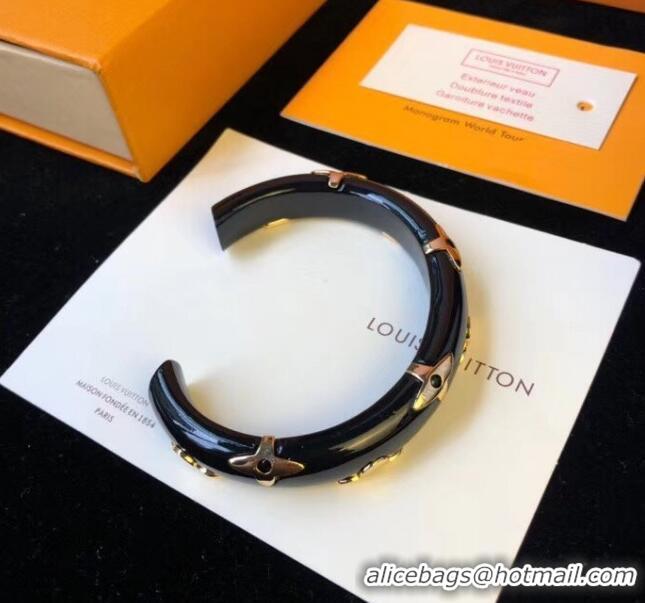 Good Taste Louis Vuitton Daily Monogram Bracelet LV1662 Black 2019