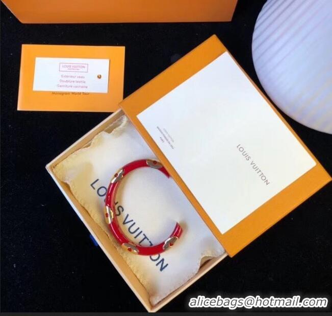 Inexpensive Louis Vuitton Daily Monogram Bracelet LV1662 Red 2019