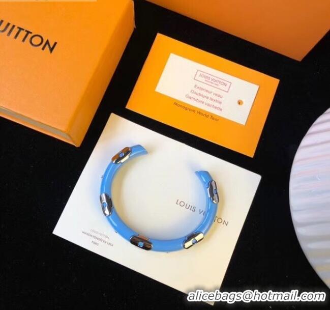 Low Price Louis Vuitton Daily Monogram Bracelet LV1662 Blue 2019