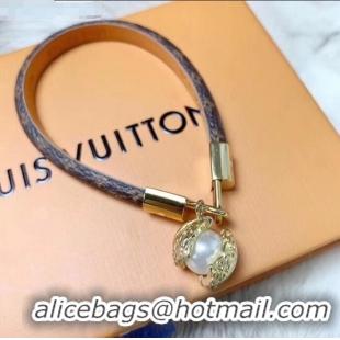 Top Quality Louis Vuitton Monogram Pearl Pendant Bracelet LV2560