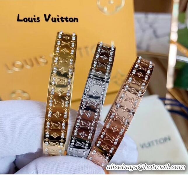 Lowest Cost Louis Vuitton Monogram Bracelet LV0514 Silver 2019