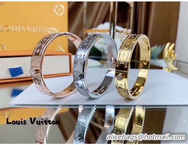 Lowest Cost Louis Vuitton Monogram Bracelet LV0514 Silver 2019