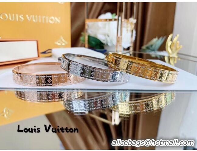 Lowest Cost Louis Vuitton Monogram Bracelet LV0514 Silver 2019