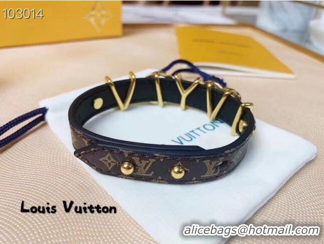 New Style Louis Vuitton Monogram Canvas I LOVE YOU Charm Bracelet LV0517 2019