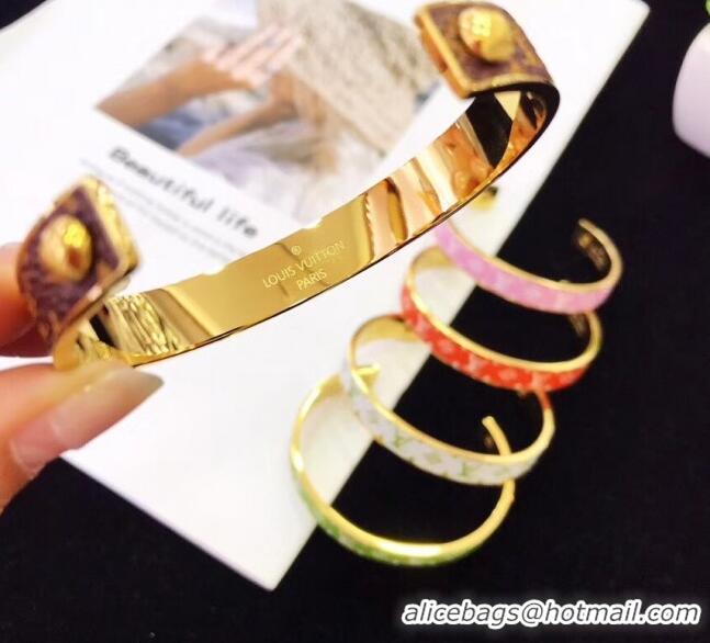 Discount Louis Vuitton Monogram Bracelet 5 Colors LV1222 2019