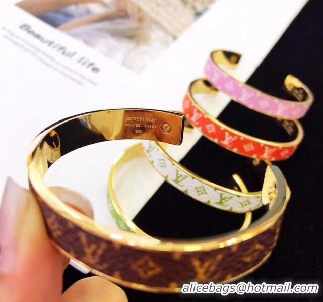 Discount Louis Vuitton Monogram Bracelet 5 Colors LV1222 2019