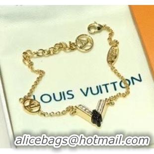 Low Cost Louis Vuitton Black V Bracelet LV0706 2020