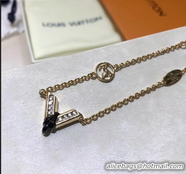 Low Cost Louis Vuitton Black V Bracelet LV0706 2020