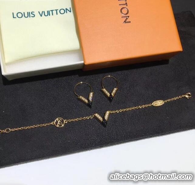 Low Cost Louis Vuitton Black V Bracelet LV0706 2020