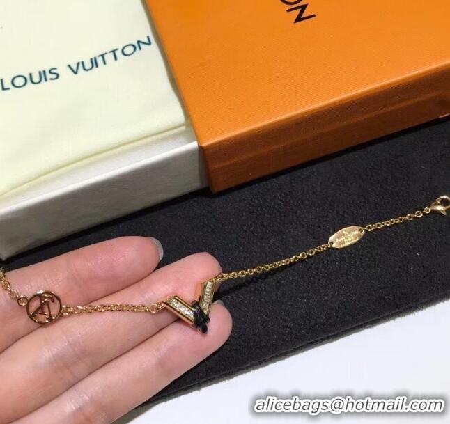 Low Cost Louis Vuitton Black V Bracelet LV0706 2020