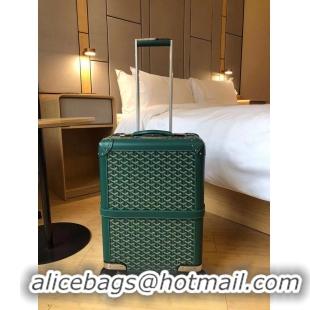 Trendy Design Goyard Original Trolley Travel Luggage In 20 inch G44009 Green