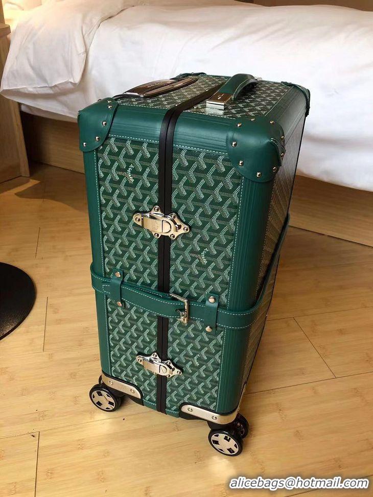 Trendy Design Goyard Original Trolley Travel Luggage In 20 inch G44009 Green