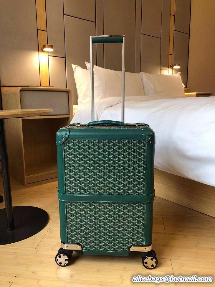 Trendy Design Goyard Original Trolley Travel Luggage In 20 inch G44009 Green