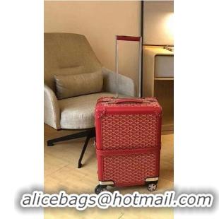 Best Grade Goyard Original Trolley Travel Luggage In 20 inch G44009 Burgundy