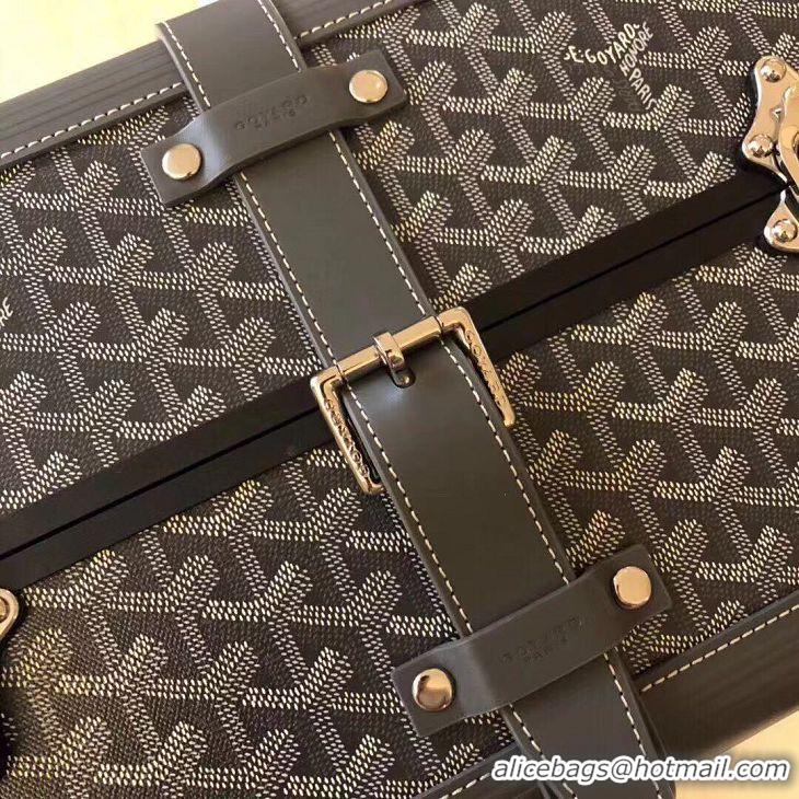 High Quality Goyard Original Trolley Travel Luggage In 20 inch G44009 Dark Grey