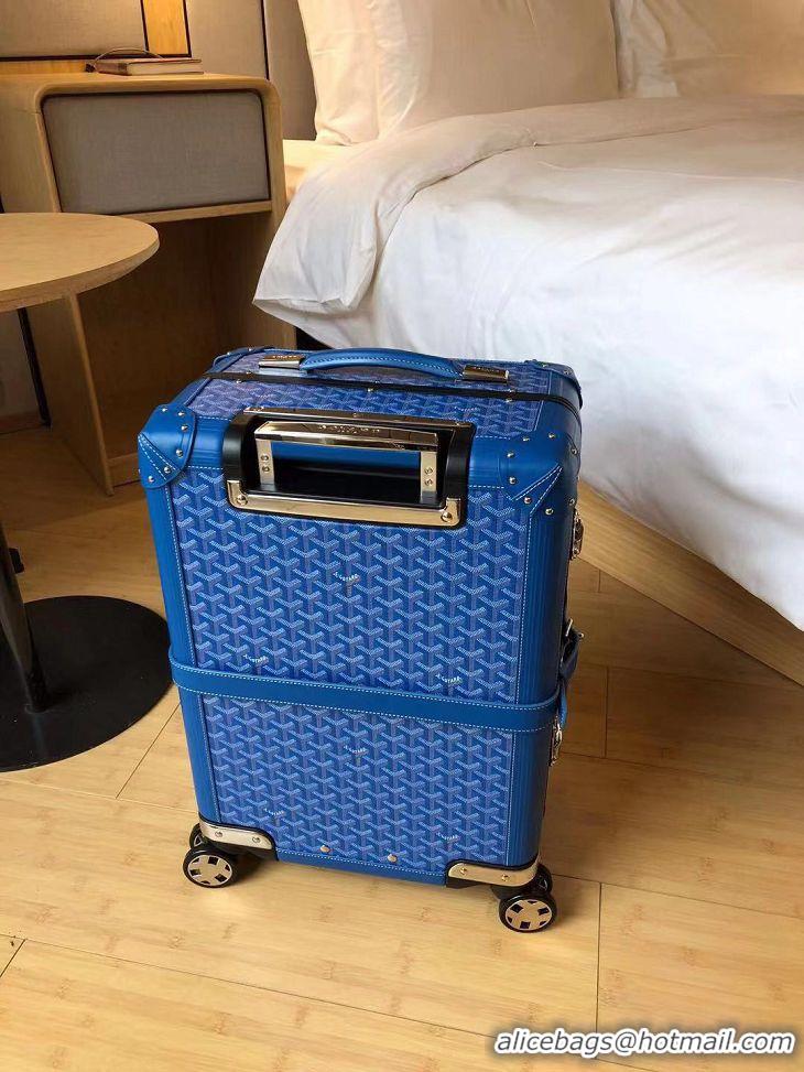 Trendy Design Goyard Original Trolley Travel Luggage In 20 inch G44009 Light Blue