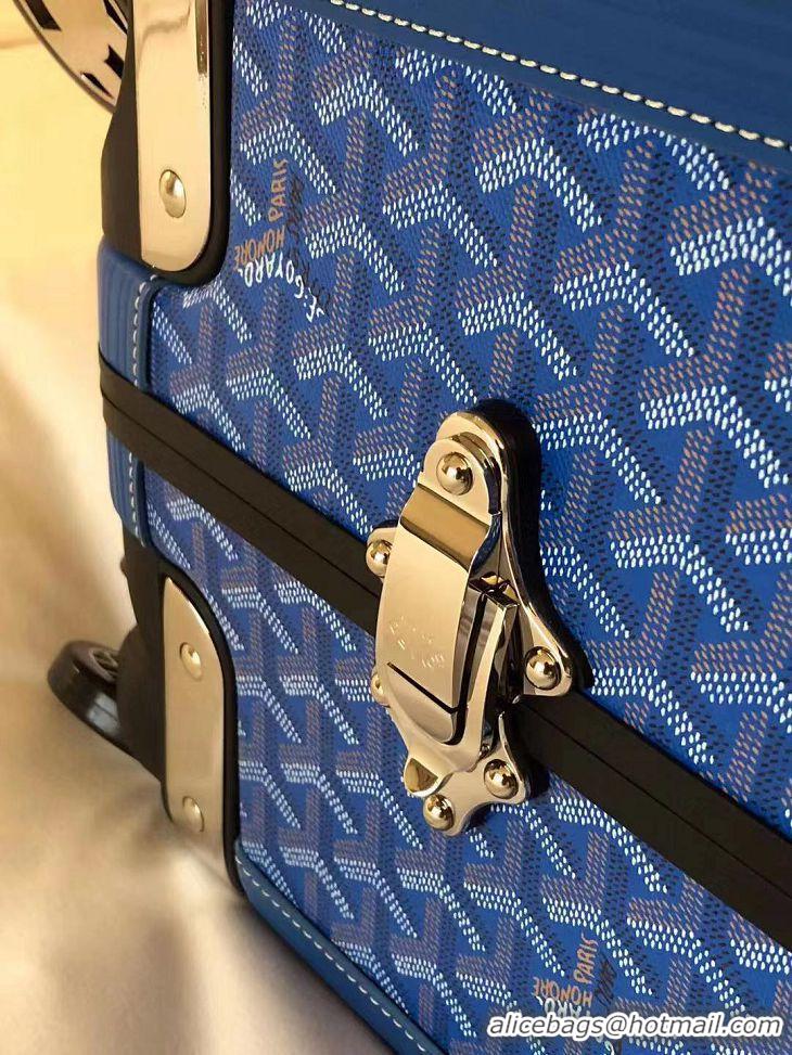 Trendy Design Goyard Original Trolley Travel Luggage In 20 inch G44009 Light Blue