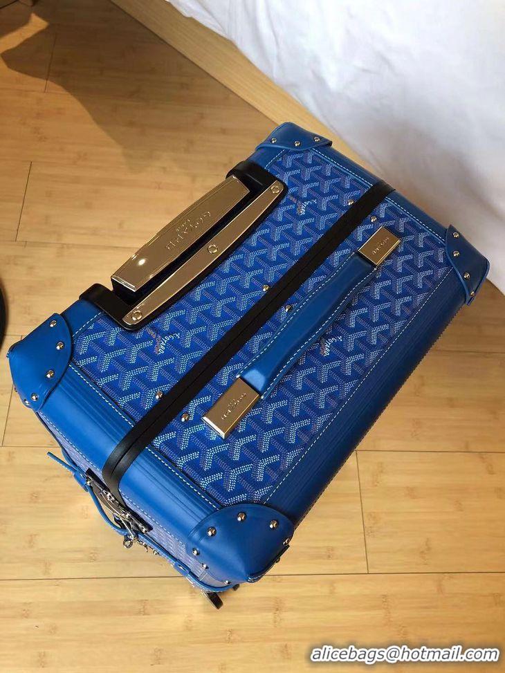 Trendy Design Goyard Original Trolley Travel Luggage In 20 inch G44009 Light Blue