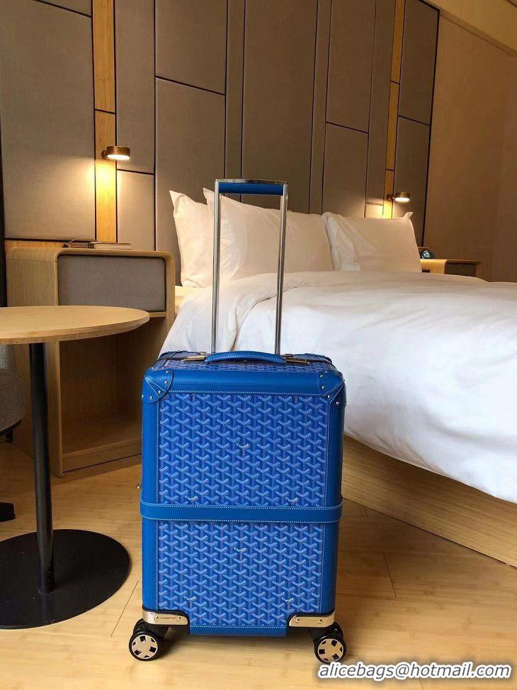 Trendy Design Goyard Original Trolley Travel Luggage In 20 inch G44009 Light Blue