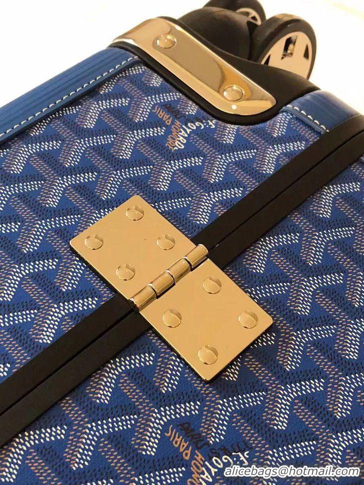 Trendy Design Goyard Original Trolley Travel Luggage In 20 inch G44009 Light Blue