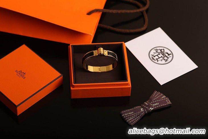 Buy Discount Hermes Bracelet HM6951 Black Yellow Gold