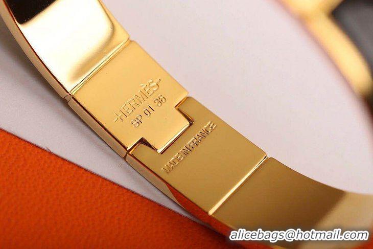 Buy Discount Hermes Bracelet HM6951 Black Yellow Gold