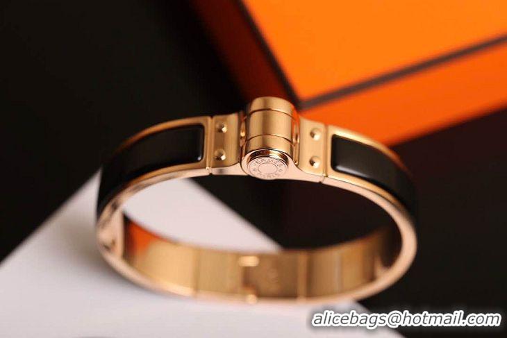 Famous Brand Hermes Bracelet HM6951 Black Rose Gold