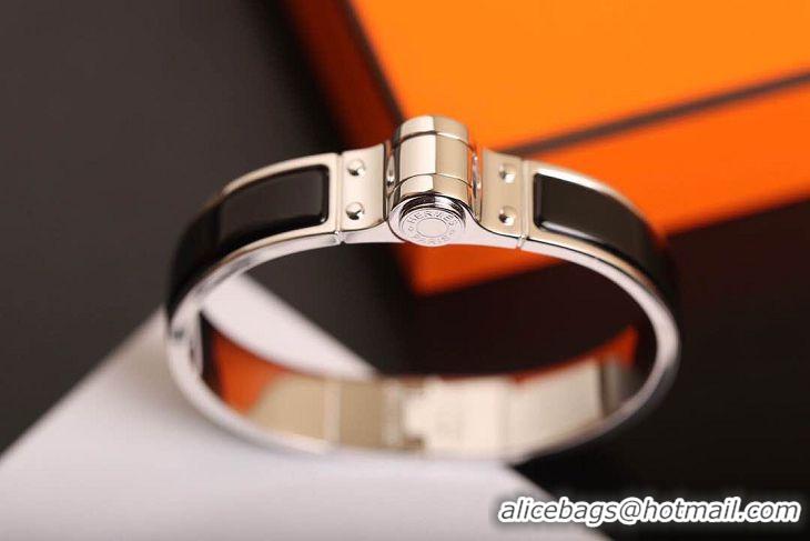 Faux Cheap Hermes Bracelet HM6951 Black Silver