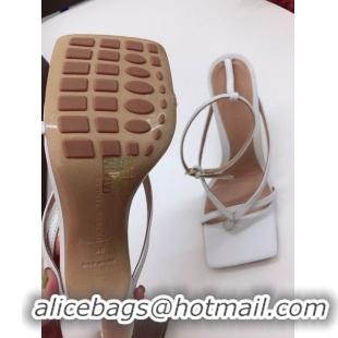 Grade Quality Bottega Veneta Stretch Leather Sandals BV8962 White