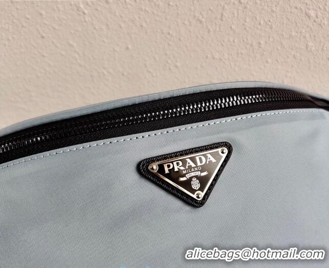 New Fashion Prada Nylon and Saffiano Leather Belt Bag 2VL033 Blue 2020