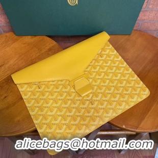 Buy Luxury Goyard Camondo 2 Pouch Horizontal Clutch Bag G1511 Yellow