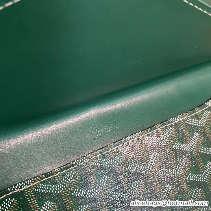 Best Price Goyard Camondo 2 Pouch Horizontal Clutch Bag G1511 Green