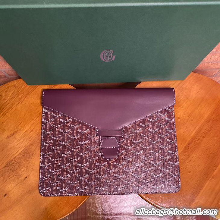 Top Grade Goyard Camondo 2 Pouch Horizontal Clutch Bag G1511 Burgundy