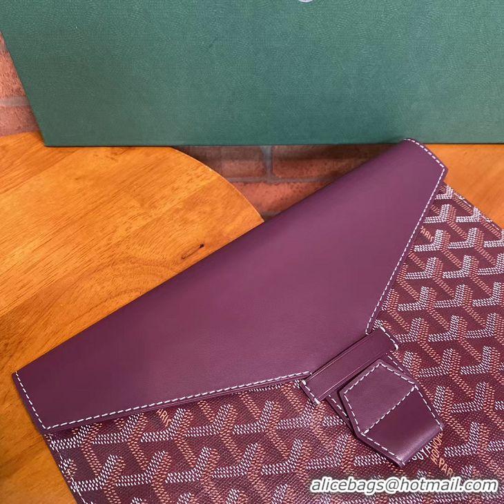 Top Grade Goyard Camondo 2 Pouch Horizontal Clutch Bag G1511 Burgundy