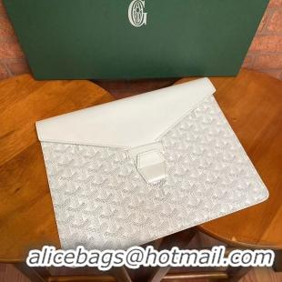 Pretty Style Goyard Camondo 2 Pouch Horizontal Clutch Bag G1511 White