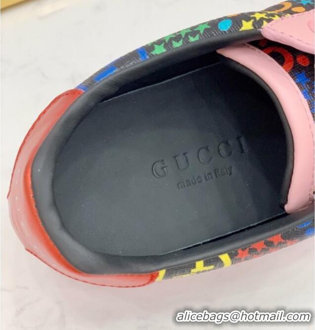 New Style Gucci GG Star Psychedelic Ace Sneakers 610086 Pink 2020