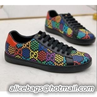 Best Price Gucci GG Star Psychedelic Ace Sneakers 610086 Black 2020