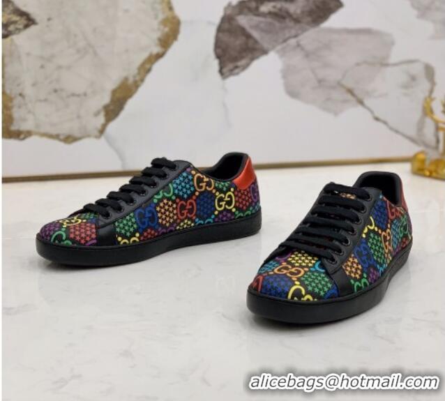 Best Price Gucci GG Star Psychedelic Ace Sneakers 610086 Black 2020