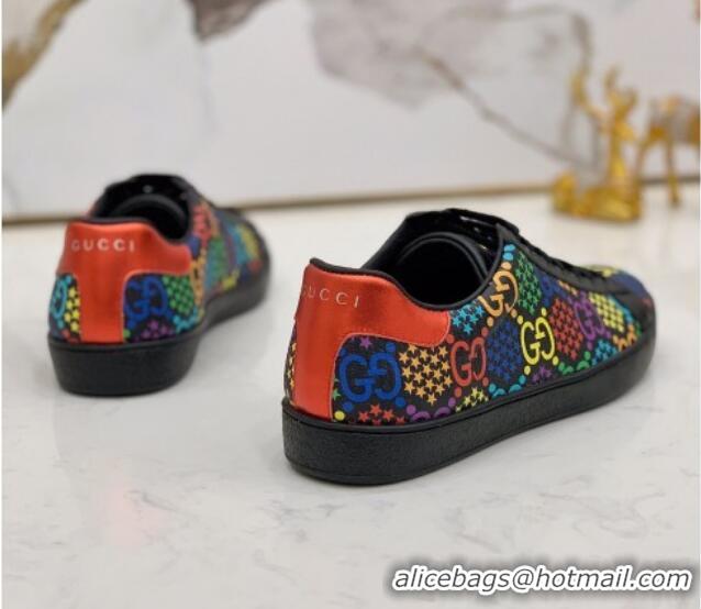 Best Price Gucci GG Star Psychedelic Ace Sneakers 610086 Black 2020