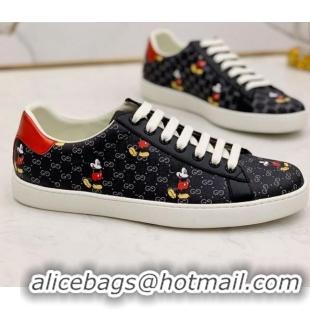 Classic Hot Gucci Disney x Gucci Mickey Mouse Ace Sneakers 71409 Black 2020